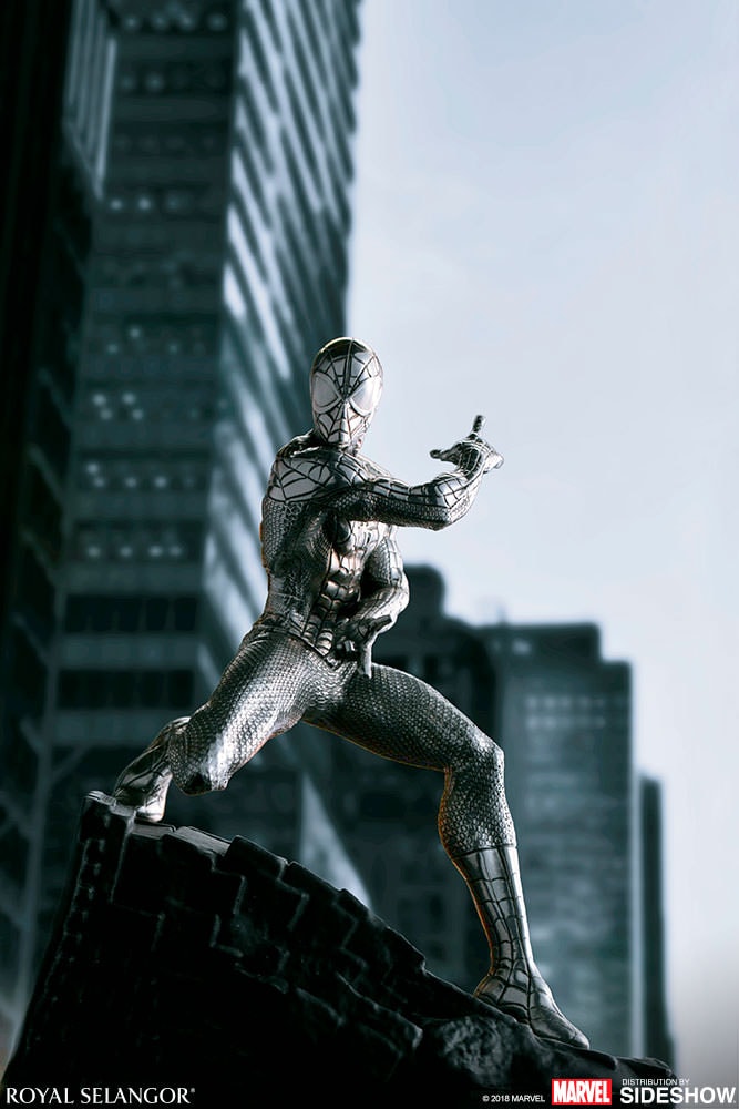 Marvel Spider-Man Webslinger Figurine Pewter Collectible - Prototype Shown View 2