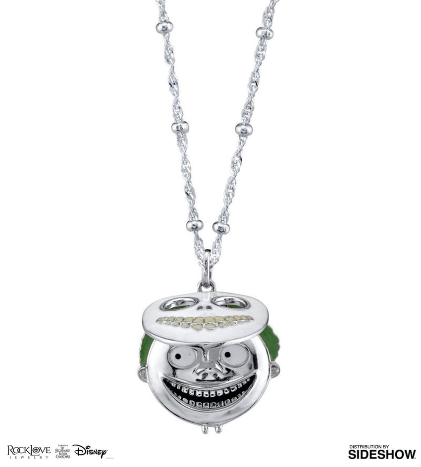Nightmare Before Christmas Barrel Mask Necklace Jewelry - Prototype Shown View 2