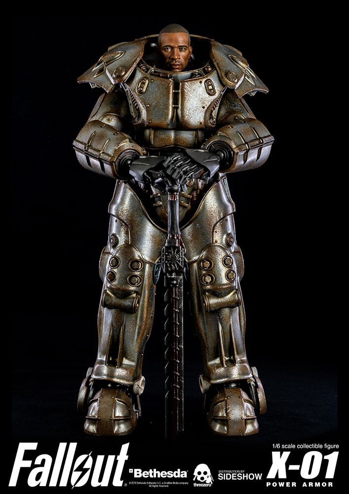Fallout X-01 Power Armor Collectible Figure - Prototype Shown View 2