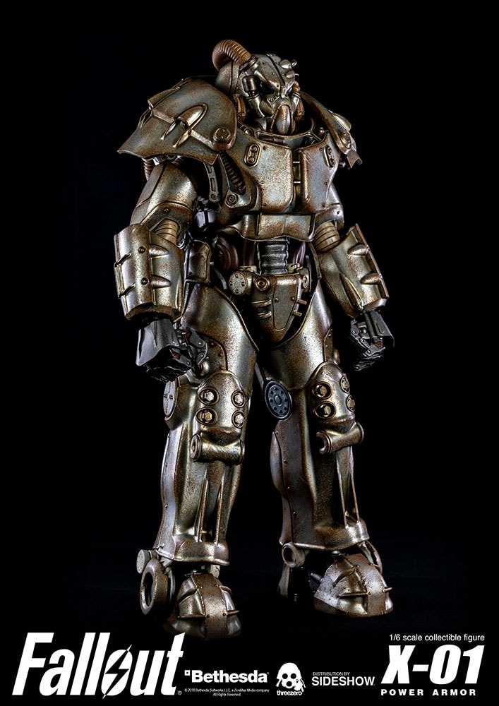 Fallout X-01 Power Armor Collectible Figure - Prototype Shown View 6