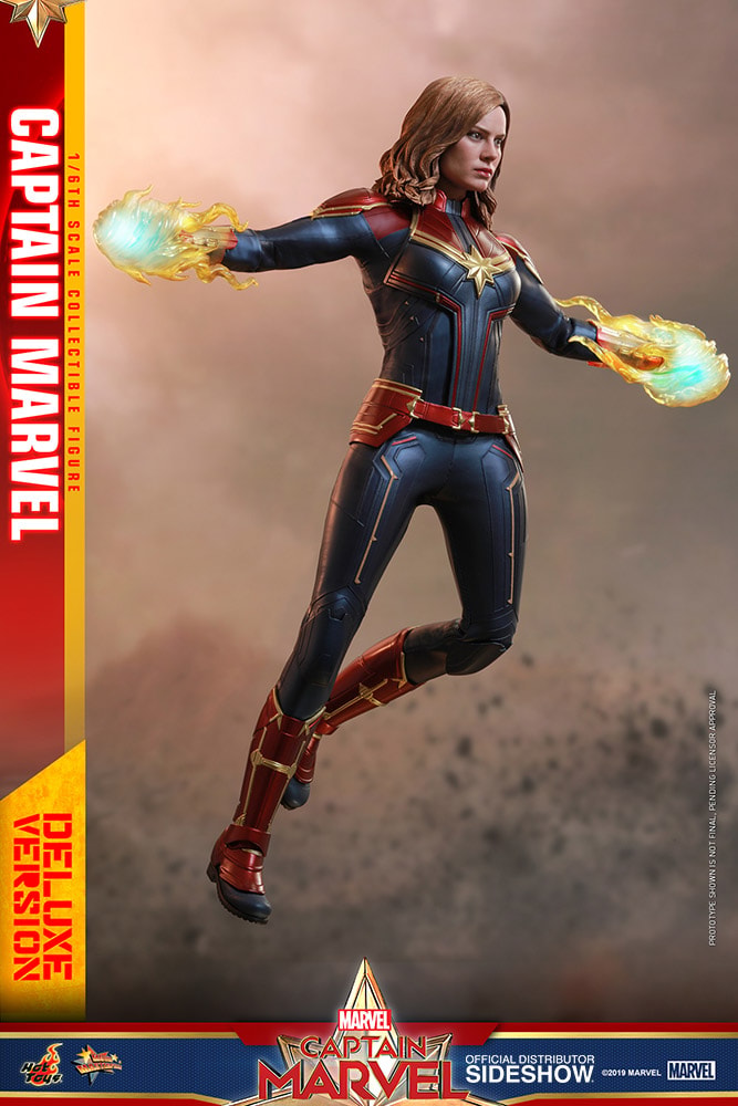 Marvel Captain Marvel Deluxe Version Sixth Scale Figure - Prototype Shown View 3