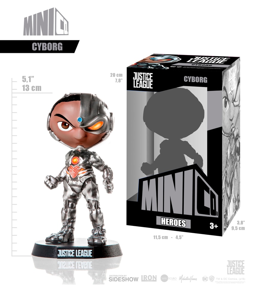DC Comics Cyborg Mini Co Collectible Figure - Prototype Shown View 5