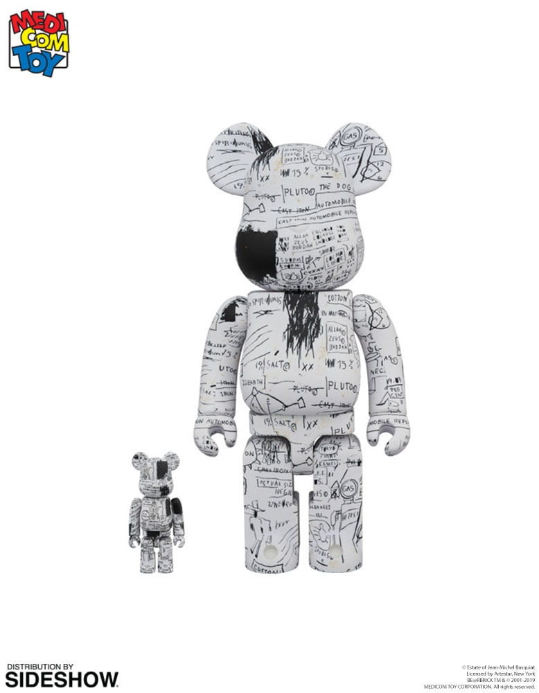 Jean-Michel Basquiat Be@rbrick Jean-Michel Basquiat #3 100% and 400% Designer Toy - Prototype Shown View 1
