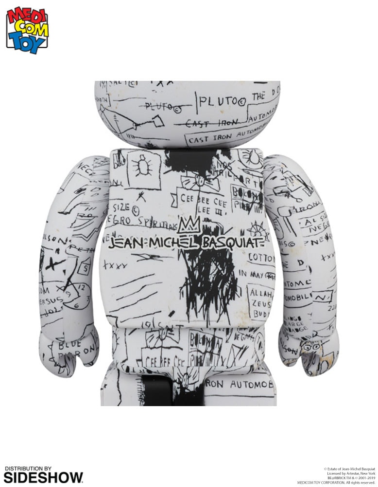 Jean-Michel Basquiat Be@rbrick Jean-Michel Basquiat #3 100% and 400% Designer Toy - Prototype Shown View 2