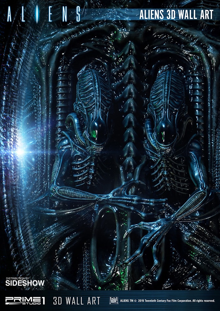 Aliens Aliens 3D Wall Art Statues - Prototype Shown View 5