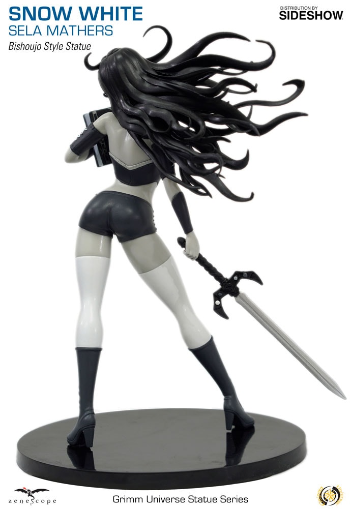 Grimm Fairy Tales Sela Mathers (Snow White) Black & White Statues - Prototype Shown View 2