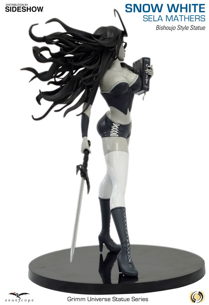 Grimm Fairy Tales Sela Mathers (Snow White) Black & White Statues - Prototype Shown View 5