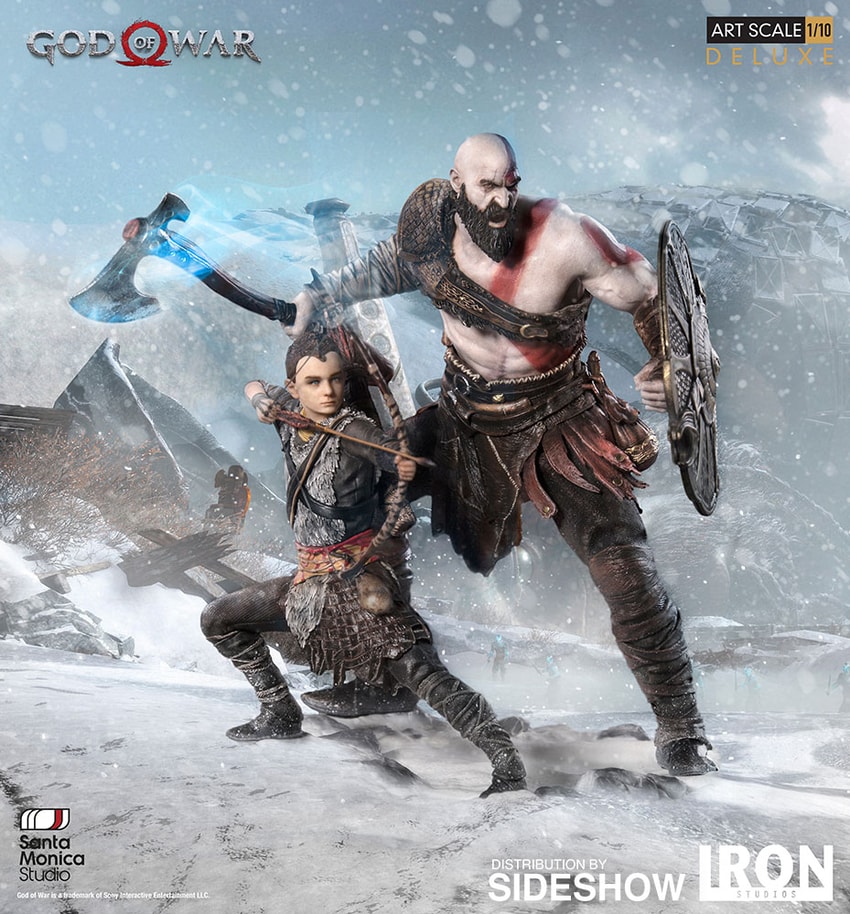 God of War Kratos & Atreus Deluxe Statue by Iron Studios