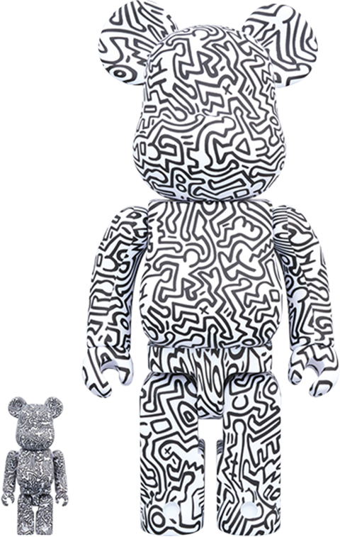 【良好品】 Be@rbrick Keith Haring #4 100% and 400% Collectible Set キューブリック、ベアブリック