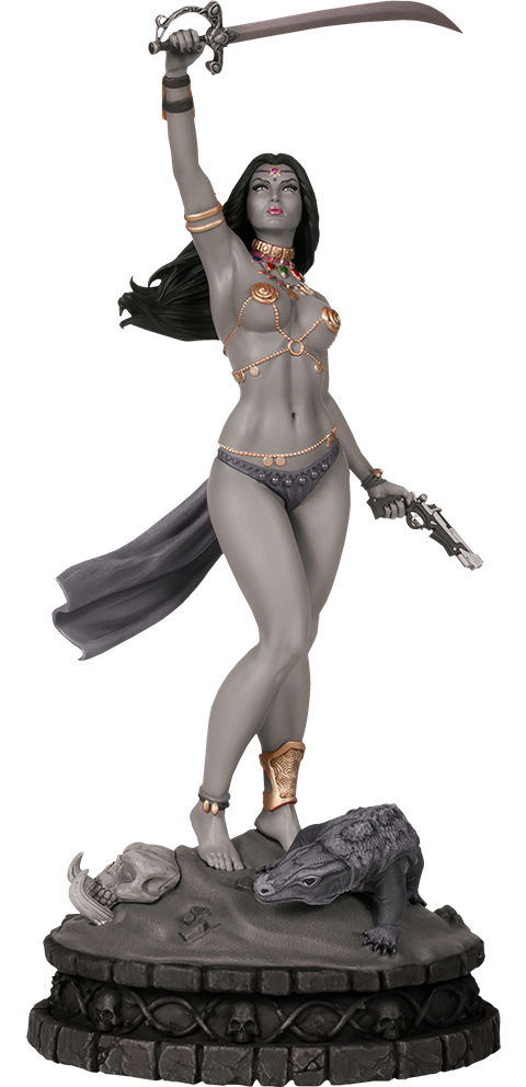 John Carter of Mars Dejah Thoris Black & White (Artist Proof) Statues - Prototype Shown View 2