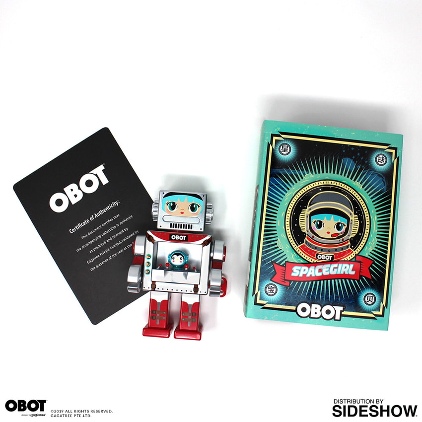 Gagatree Space Girl Silver OBOT Collectible Figure - Prototype Shown View 1