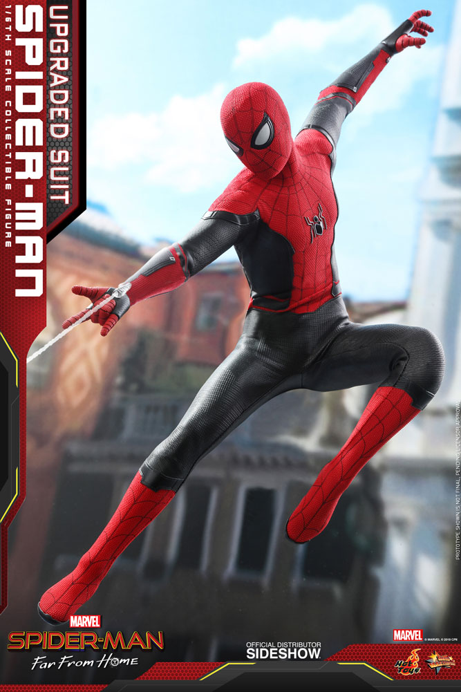 Marvel Spider-Man Upgraded Suit ホットトイズ Spider-Man Upgraded Suit 1/6 Scale Figure | Sideshow Collectibles