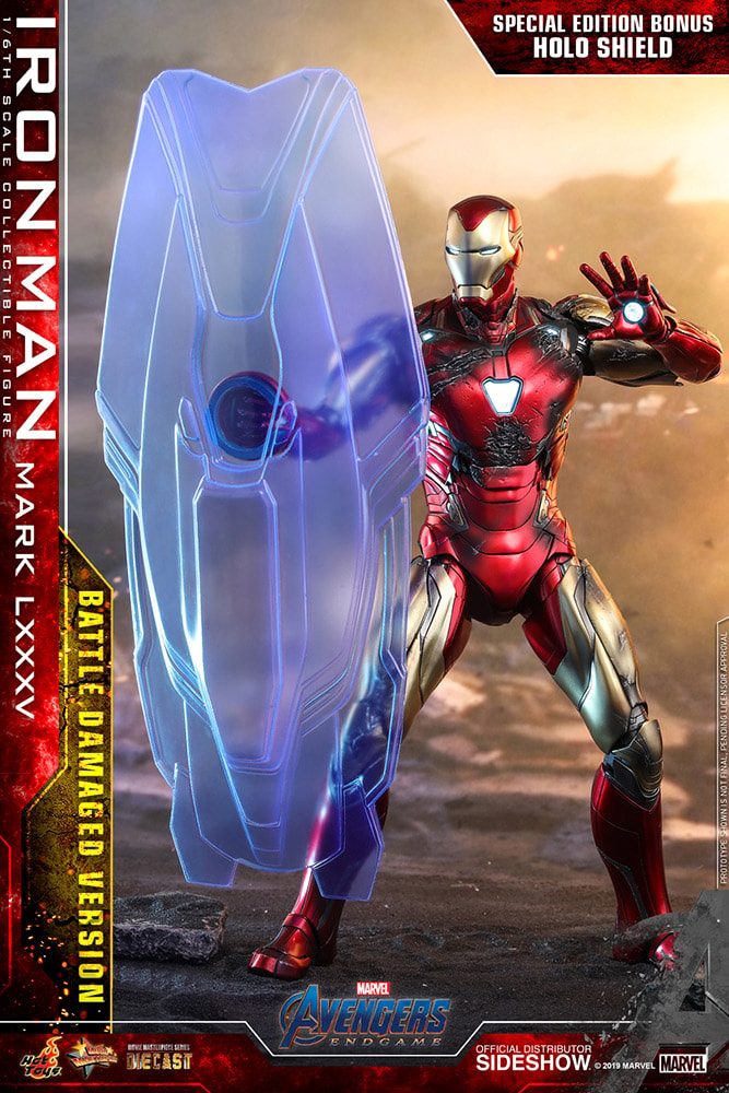 Iron Man Mark LXXXV (Battle Damaged Version) Special Edition Exclusive Edition - Prototype Shown View 4