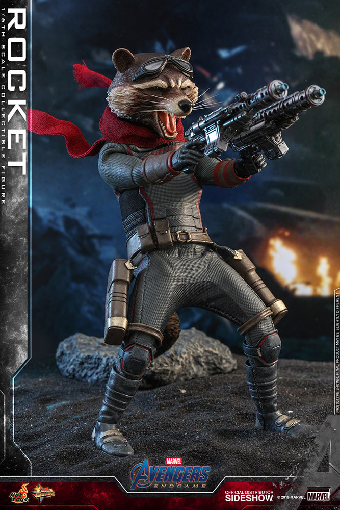 Marvel Rocket Sixth Scale Figure - Prototype Shown View 2