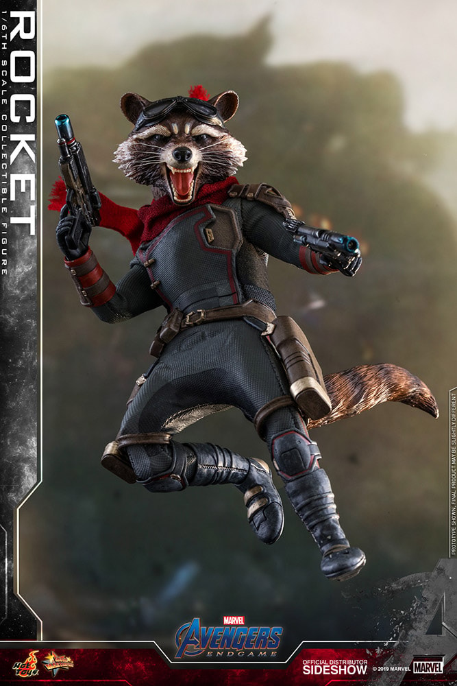 Marvel Rocket Sixth Scale Figure - Prototype Shown View 5