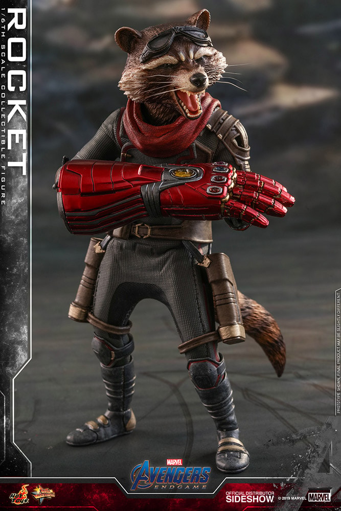 Marvel Rocket Sixth Scale Figure - Prototype Shown View 6