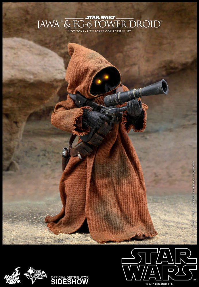 Star Wars Jawa & EG-6 Power Droid Sixth Scale Figure Set by Hot