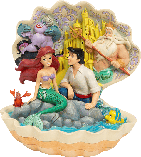Disney The Little Mermaid Shell Scene Figurine - Prototype Shown View 5