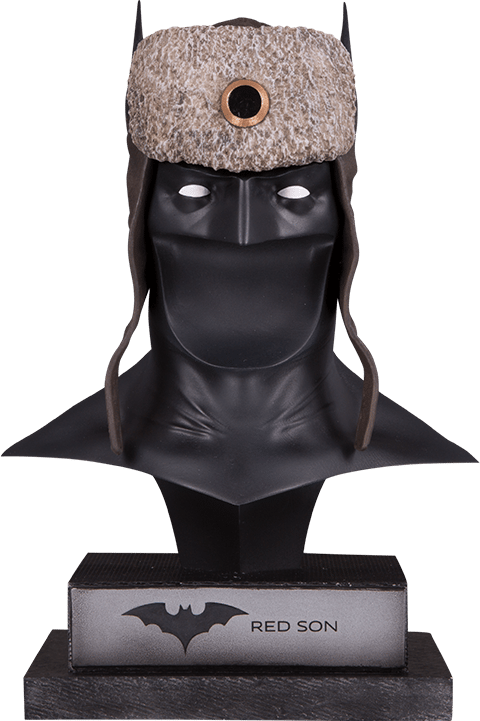 DC Comics Red Son Batman Cowl Statues - Prototype Shown View 2