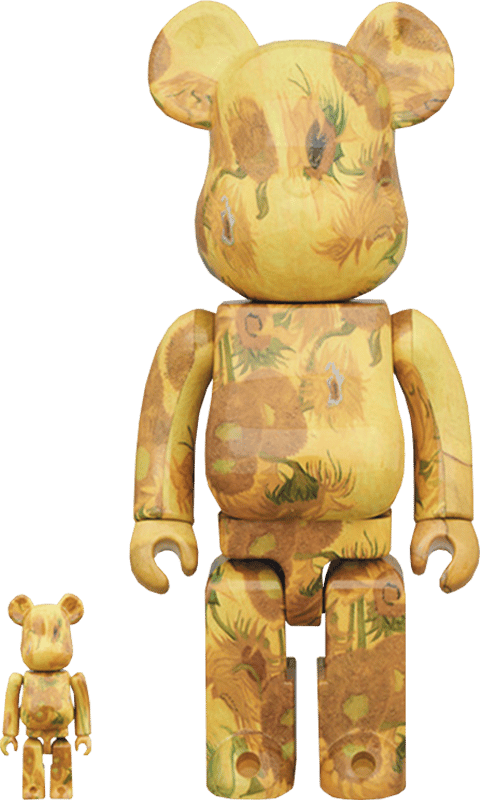 Be@rbrick Van Gogh Museum Sunflowers 100% and 400% Collectible Set