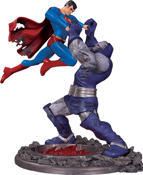DC Comics Superman vs Darkseid Battle Statues - Prototype Shown View 2