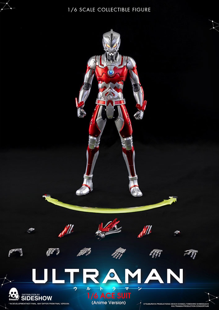 Ultraman Ultraman Ace Suit (Anime Version) Sixth Scale Figure - Prototype Shown View 6