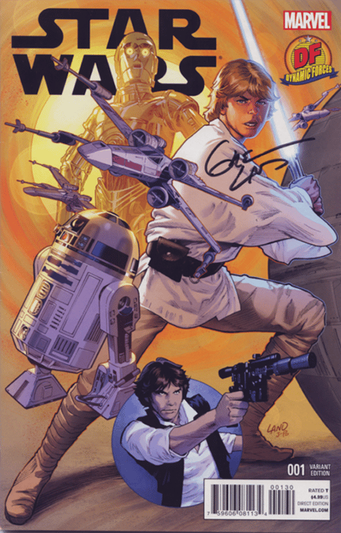 Star Wars #1 Variant Cover Signed by Greg Land | Sideshow Collectibles