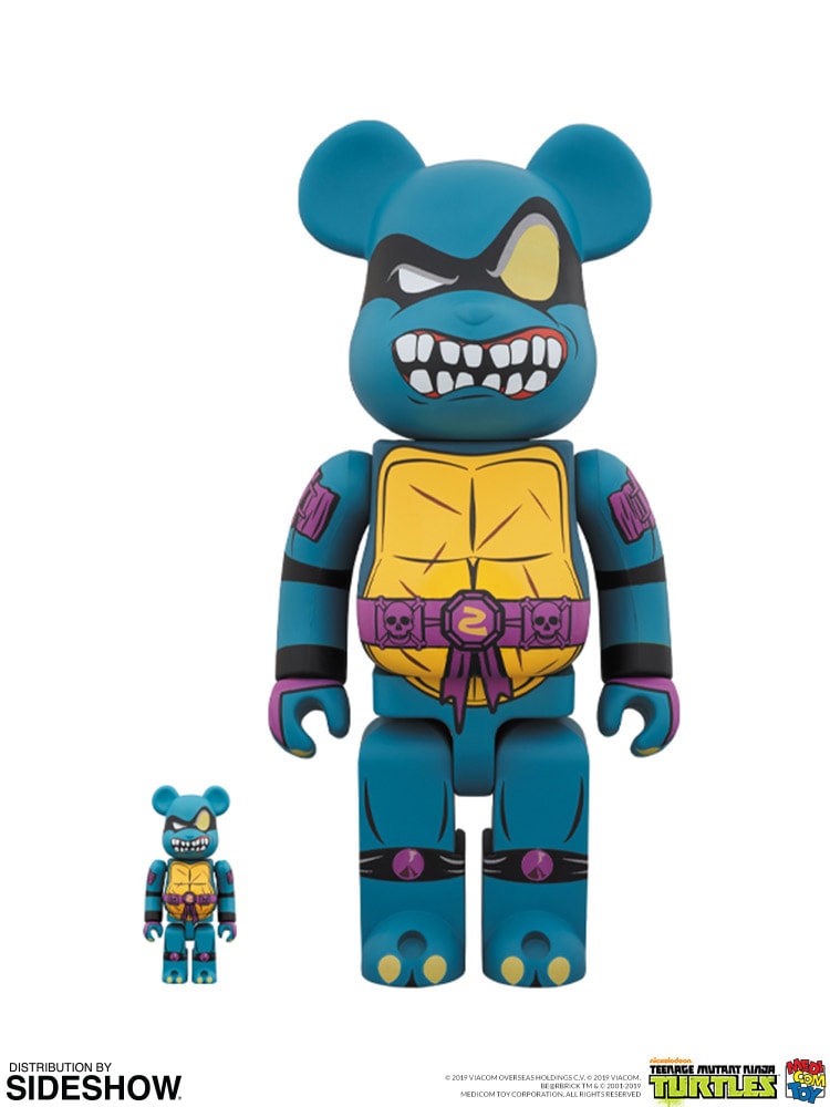 Teenage Mutant Ninja Turtles Be@rbrick Slash 100% and 400% Designer Toy - Prototype Shown View 1