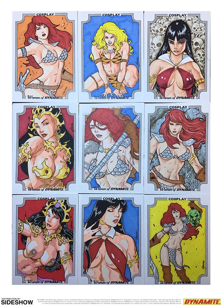 Dynamite Cosplay: Woman of Dynamite Deluxe Ultra-Premium Trading Cards Box Set - Prototype Shown View 6