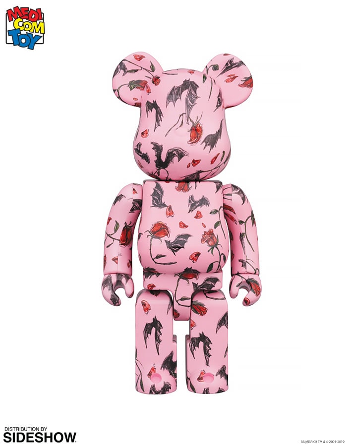 Eri Wakiyama Be@rbrick Kidill × Eri Wakiyama Bat & Rose Pink 100% & 400% Designer Toy - Prototype Shown View 2