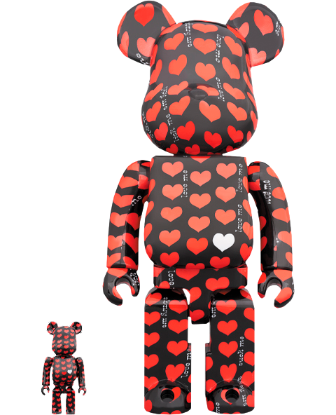 Be@rbrick Black Heart 100% & 400%- Prototype Shown