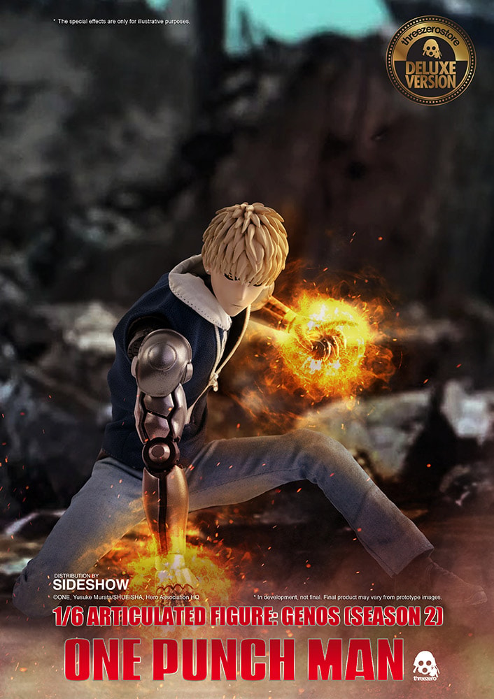 One-Punch Man Genos (Deluxe) Sixth Scale Figure - Prototype Shown View 1