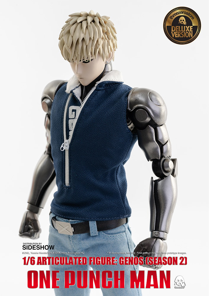 One-Punch Man Genos (Deluxe) Sixth Scale Figure - Prototype Shown View 6