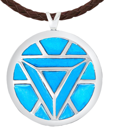 Iron Man's Arc Reactor Necklace (Turquoise)- Prototype Shown