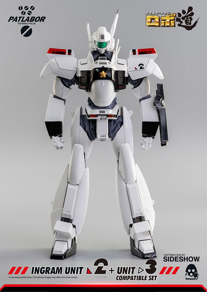 Mobile Police Patlabor ROBO-DOU Ingram Unit 2 + Unit 3 Compatible Set Collectible Figure - Prototype Shown View 2