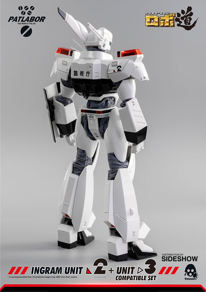 Mobile Police Patlabor ROBO-DOU Ingram Unit 2 + Unit 3 Compatible Set Collectible Figure - Prototype Shown View 3