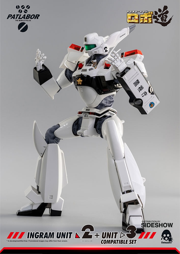 Mobile Police Patlabor ROBO-DOU Ingram Unit 2 + Unit 3 Compatible Set Collectible Figure - Prototype Shown View 4