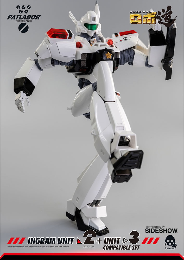 Mobile Police Patlabor ROBO-DOU Ingram Unit 2 + Unit 3 Compatible Set Collectible Figure - Prototype Shown View 5