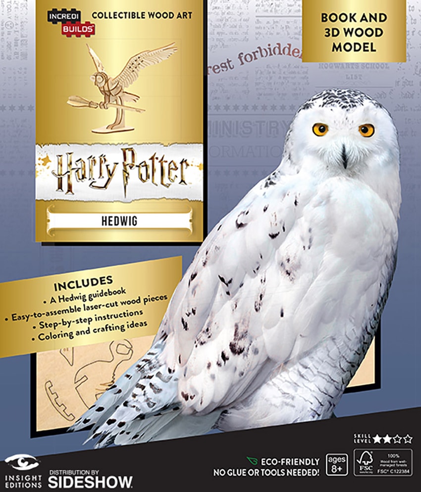 Harry Potter Hedwig Deluxe Book and Model Model Kit - Prototype Shown View 5