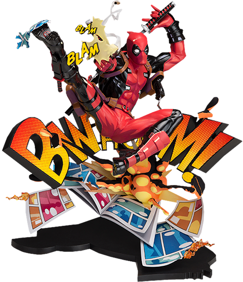 Marvel Deadpool: Breaking the Fourth Wall Collectible Figure - Prototype Shown View 6