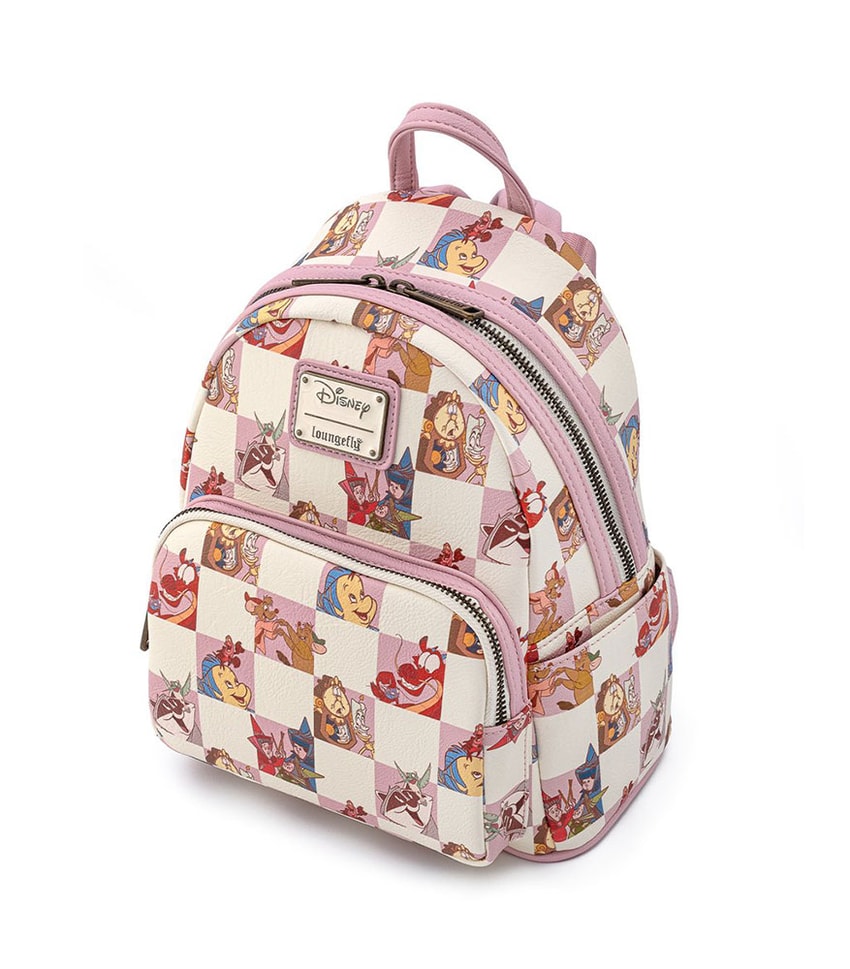 Disney BFF Character Rose Checker Mini Backpack