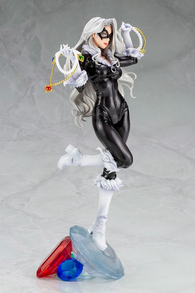 Marvel Black Cat Steals Your Heart Bishoujo Statues - Prototype Shown View 6