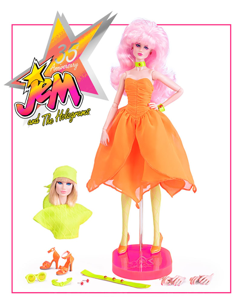 Jem and the Holograms Up & Rockin' Jerrica Benton™/JEM™ Flip-Side Gift Set Collectible Doll - Prototype Shown View 2
