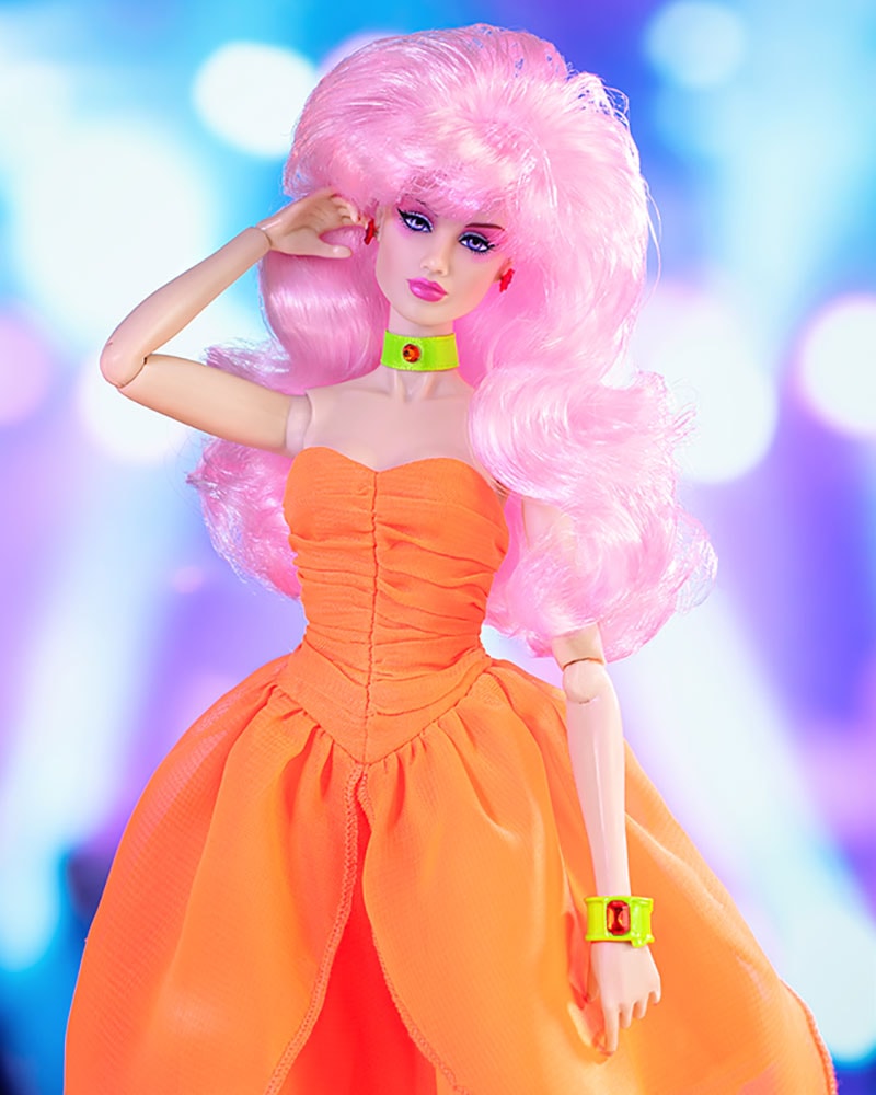 Jem and the Holograms Up & Rockin' Jerrica Benton™/JEM™ Flip-Side Gift Set Collectible Doll - Prototype Shown View 3