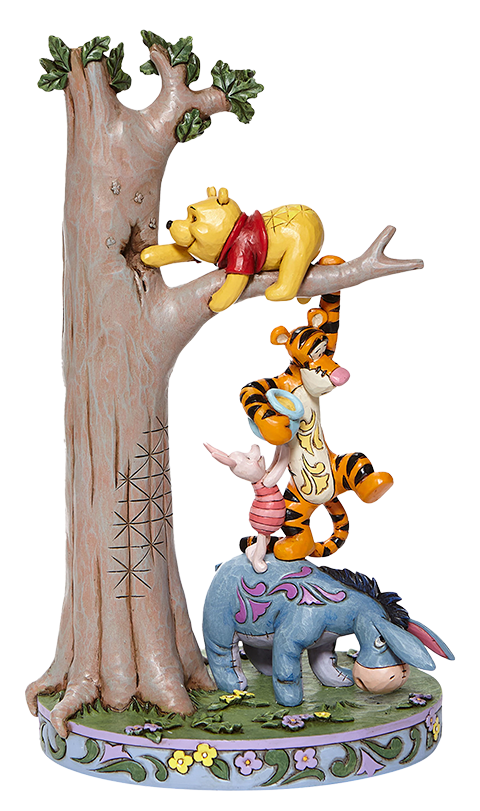 スケールモデル 新作 Friends and Pooh with Tree Figurine Sideshow | Enesco by ジグソーパズル