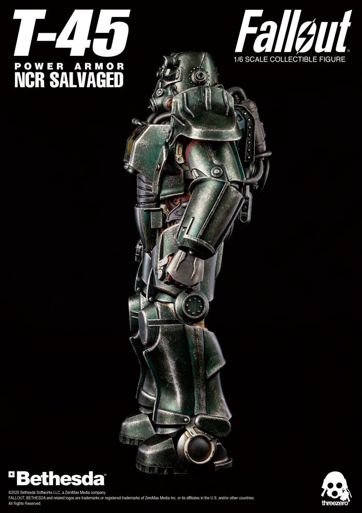 Fallout T-45 NCR Salvaged Power Armor Sixth Scale Figure - Prototype Shown View 3