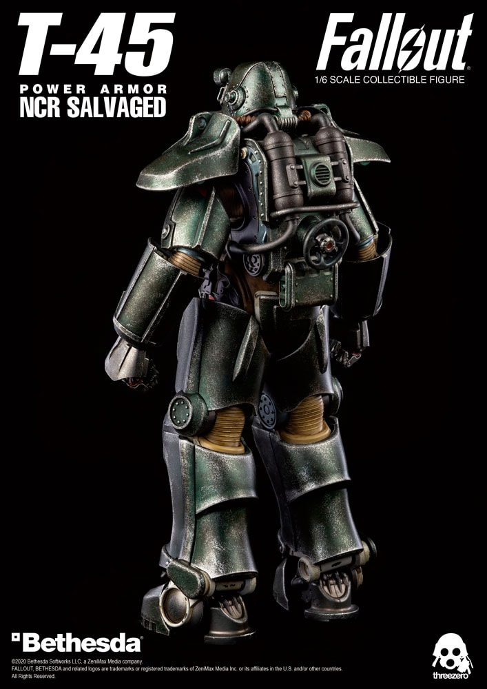 Fallout T-45 NCR Salvaged Power Armor Sixth Scale Figure - Prototype Shown View 4