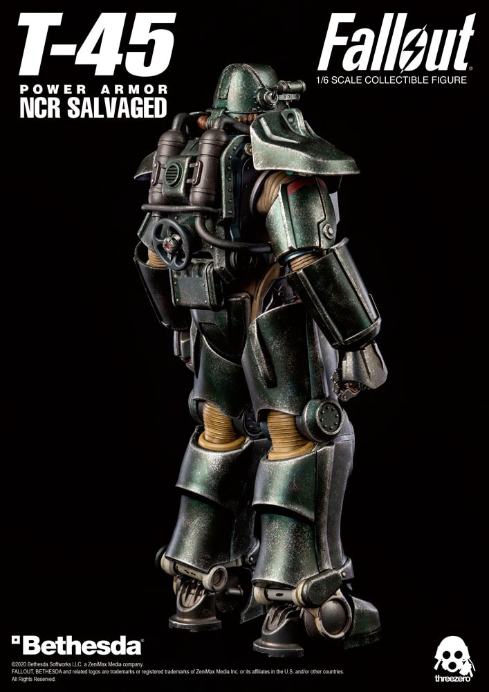 Fallout T-45 NCR Salvaged Power Armor Sixth Scale Figure - Prototype Shown View 6