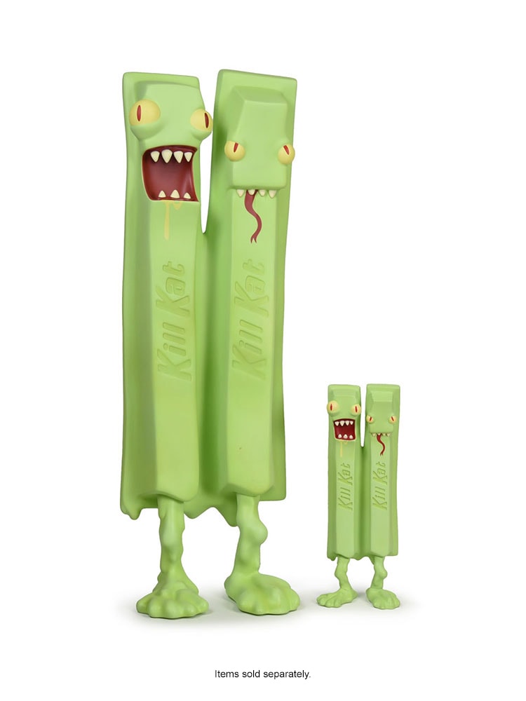 O-No Food Company King Kill Kat - Matcha Snake Venom Vinyl Collectible - Prototype Shown View 1