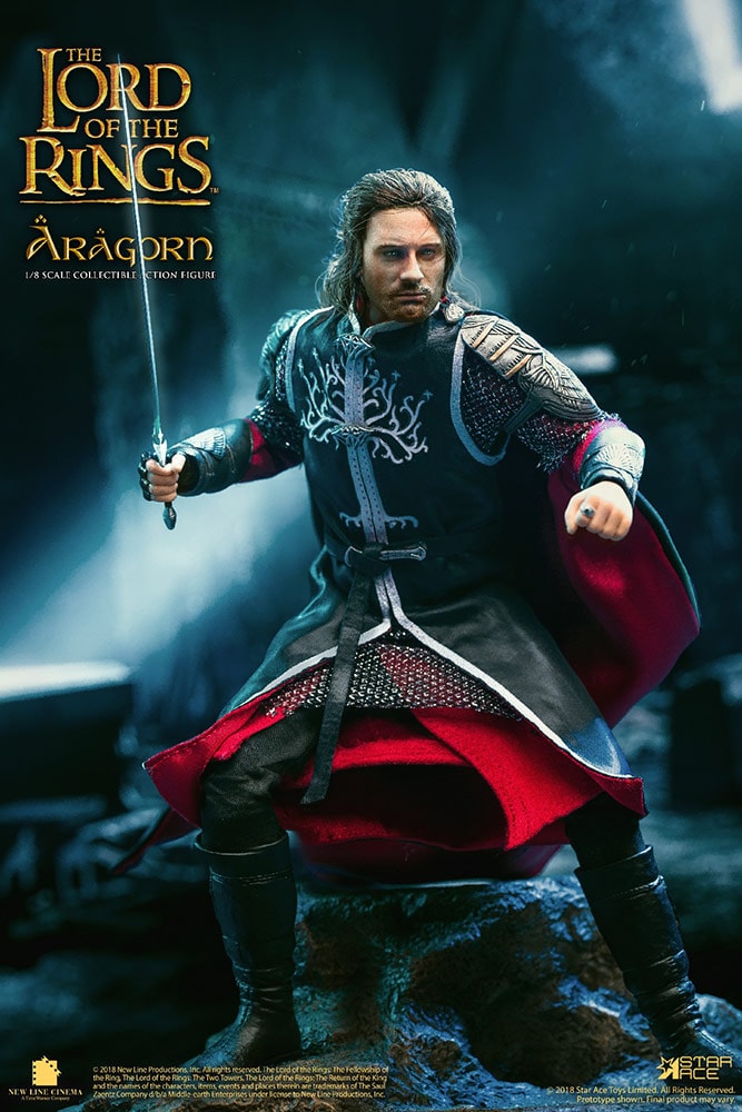 The Lord of the Rings Aragorn 2.0 King (Deluxe Version) Collectible Figure - Prototype Shown View 6